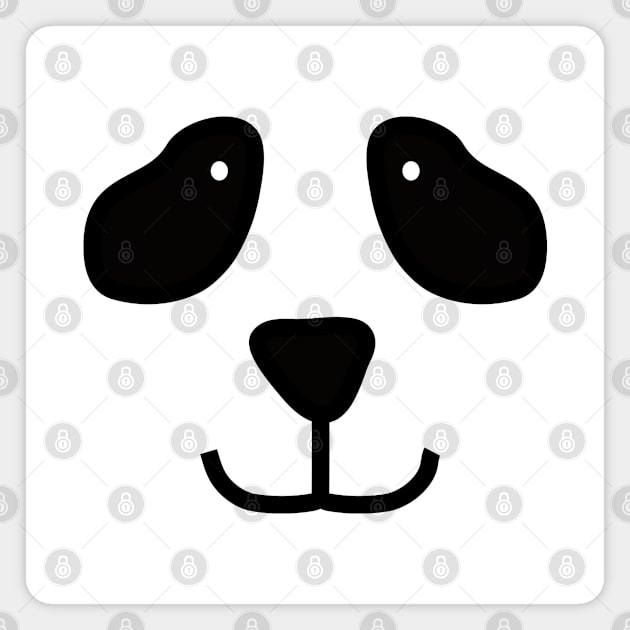 Panda Bear Face Costume Magnet by FruitflyPie